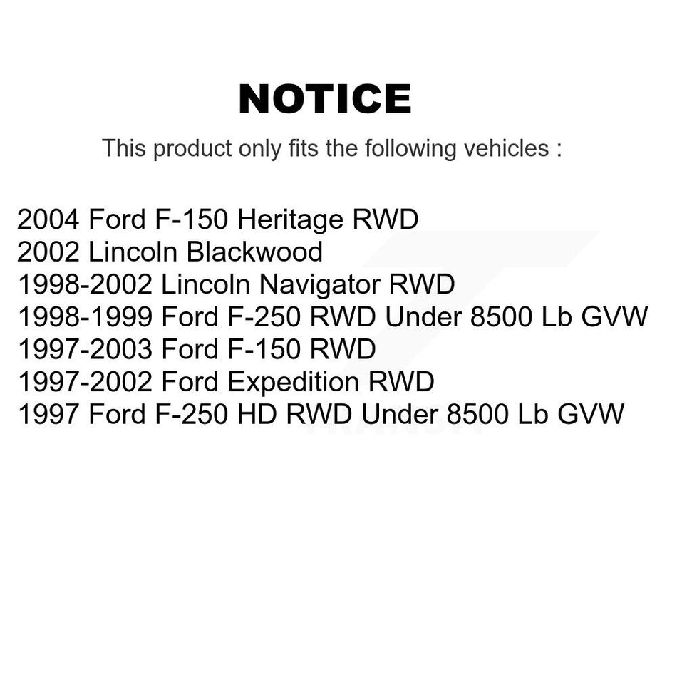 Front Suspension Control Arm And Ball Joint Assembly Stabilizer Bar Link Kit For Ford F-150 Expedition Lincoln Navigator F-250 Blackwood KTR-100050