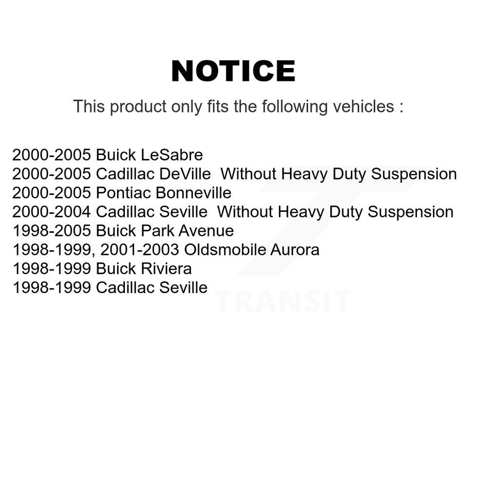 Front Suspension Control Arm And Ball Joint Assembly Stabilizer Bar Link Kit For Buick LeSabre Cadillac DeVille Park Avenue Pontiac Bonneville Seville Oldsmobile Aurora Riviera KTR-100078