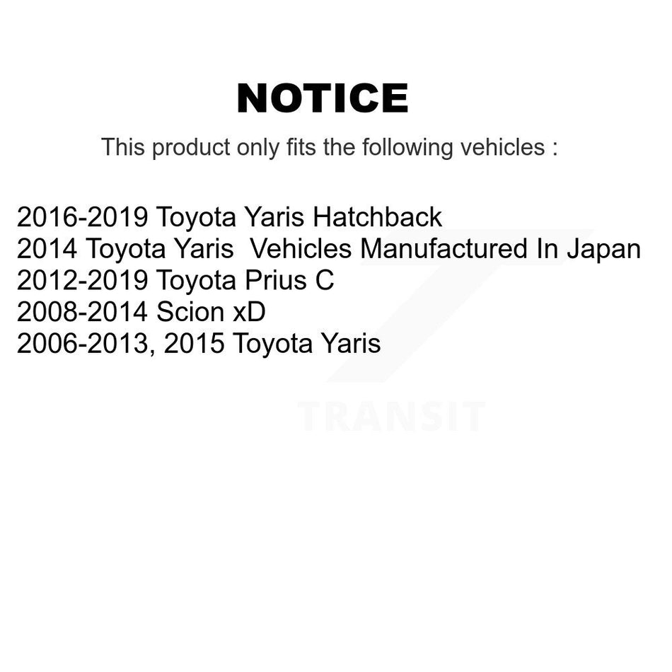 Front Suspension Control Arm And Ball Joint Assembly Stabilizer Bar Link Kit For Toyota Yaris Prius C Scion xD KTR-100116