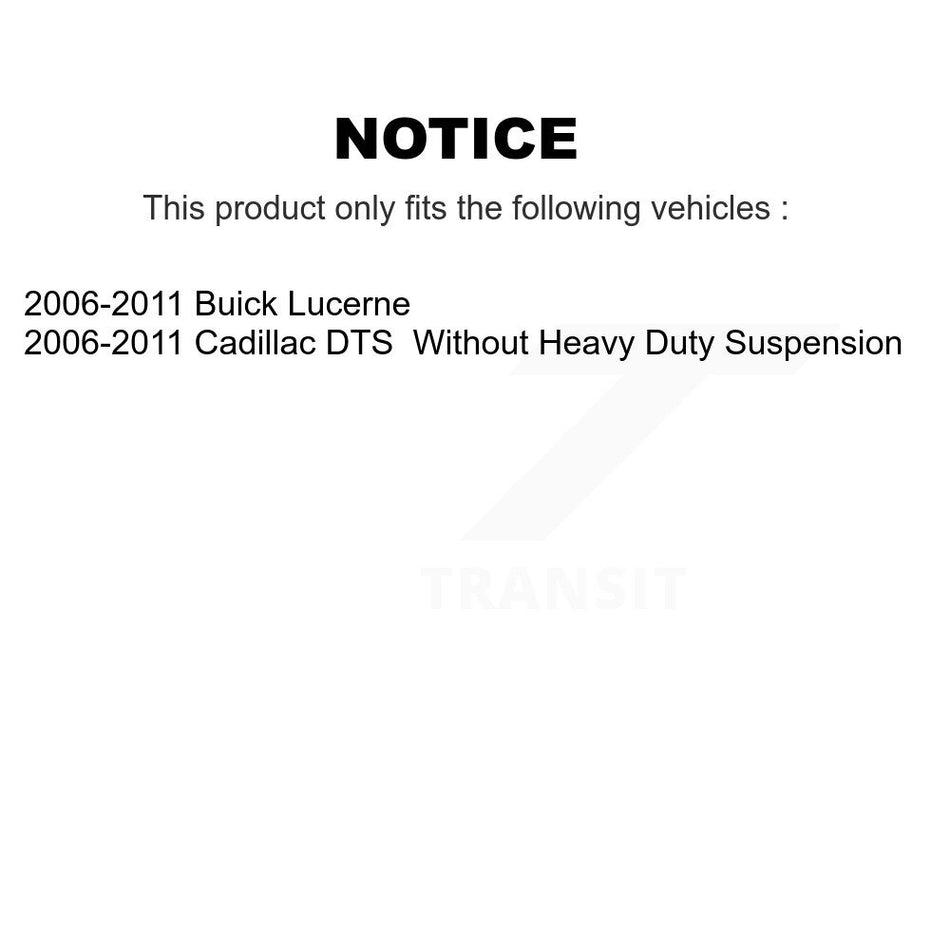 Front Suspension Control Arm And Ball Joint Assembly Stabilizer Bar Link Kit For 2006-2011 Buick Lucerne Cadillac DTS KTR-100177