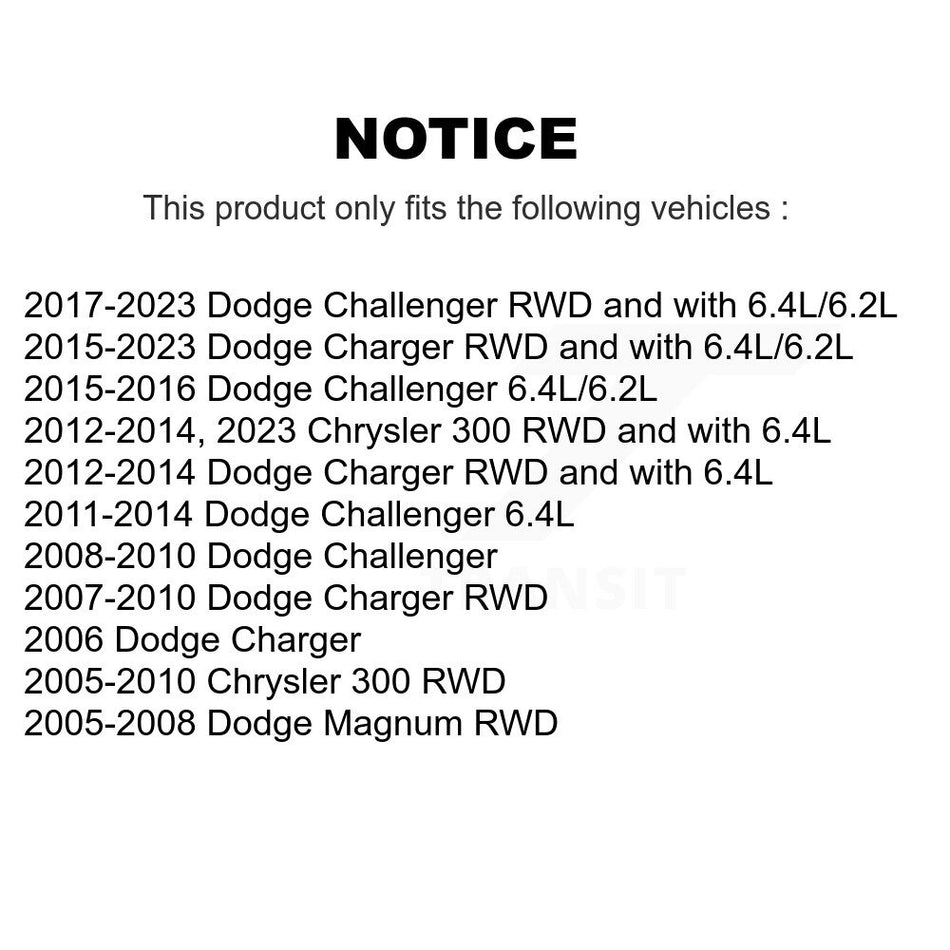 Front Suspension Control Arm And Ball Joint Assembly Stabilizer Bar Link Kit For Dodge Charger Chrysler 300 Challenger Magnum KTR-100256