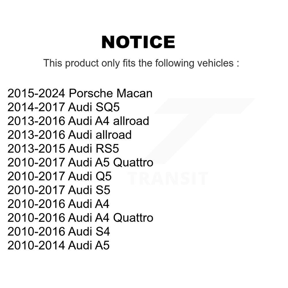 Front Suspension Control Arm And Ball Joint Assembly Stabilizer Bar Link Kit For Audi Q5 A4 A5 Quattro S5 S4 allroad RS5 KTR-100289