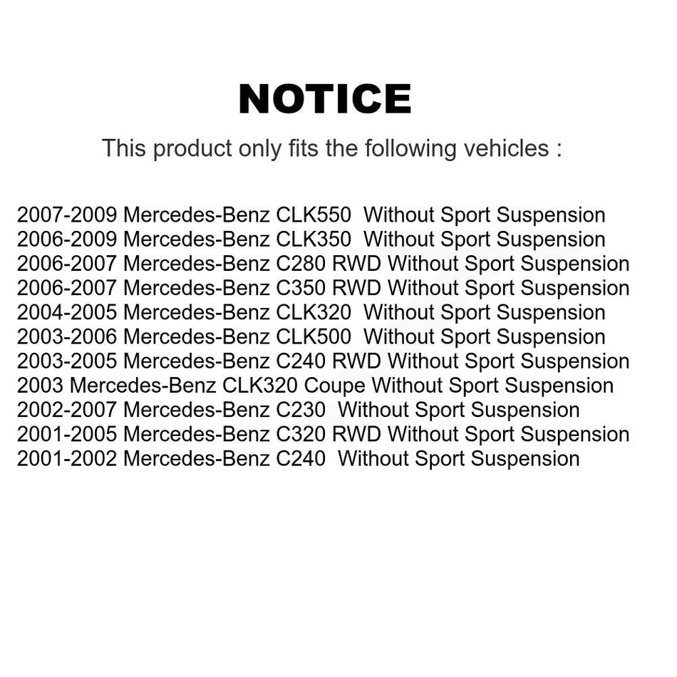 Front Suspension Control Arm And Ball Joint Assembly Stabilizer Bar Link Kit For Mercedes-Benz C230 C240 CLK350 C320 C280 CLK320 CLK500 CLK550 C350 CLK55 AMG C32 C55 KTR-100290