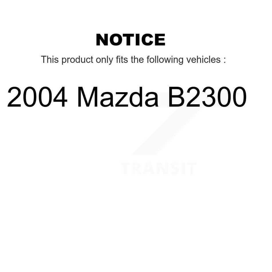 Front Suspension Control Arm And Ball Joint Assembly Steering Tie Rod End Stabilizer Bar Link Kit (8Pc) For Mazda B2300 B3000 KTR-100346