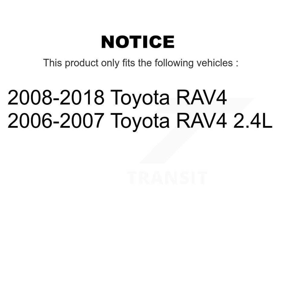 Front Suspension Control Arm And Ball Joint Assembly Steering Tie Rod End Stabilizer Bar Link Kit (8Pc) For Toyota RAV4 KTR-100551