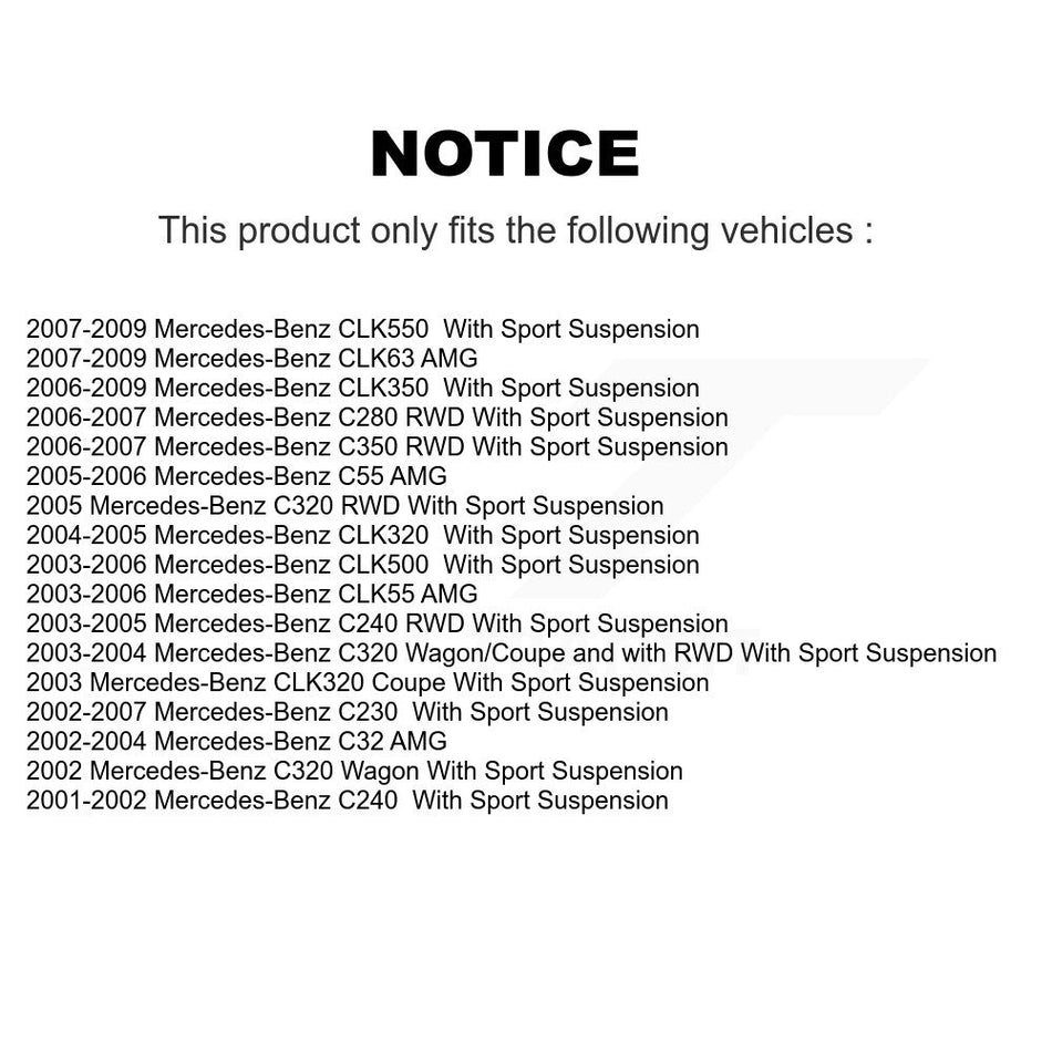 Front Suspension Control Arm And Ball Joint Assembly Steering Tie Rod End Stabilizer Link Kit (8Pc) For Mercedes-Benz C230 C240 CLK350 C320 C280 CLK320 CLK550 C350 CLK55 AMG C32 C55 CLK63 KTR-100636