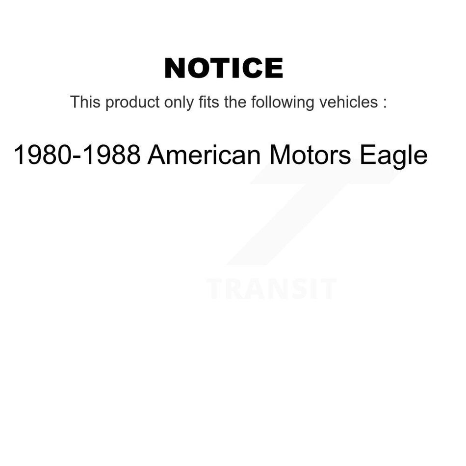 Front Suspension Stabilizer Bar Link Pair For 1980-1988 American Motors Eagle KTR-100653