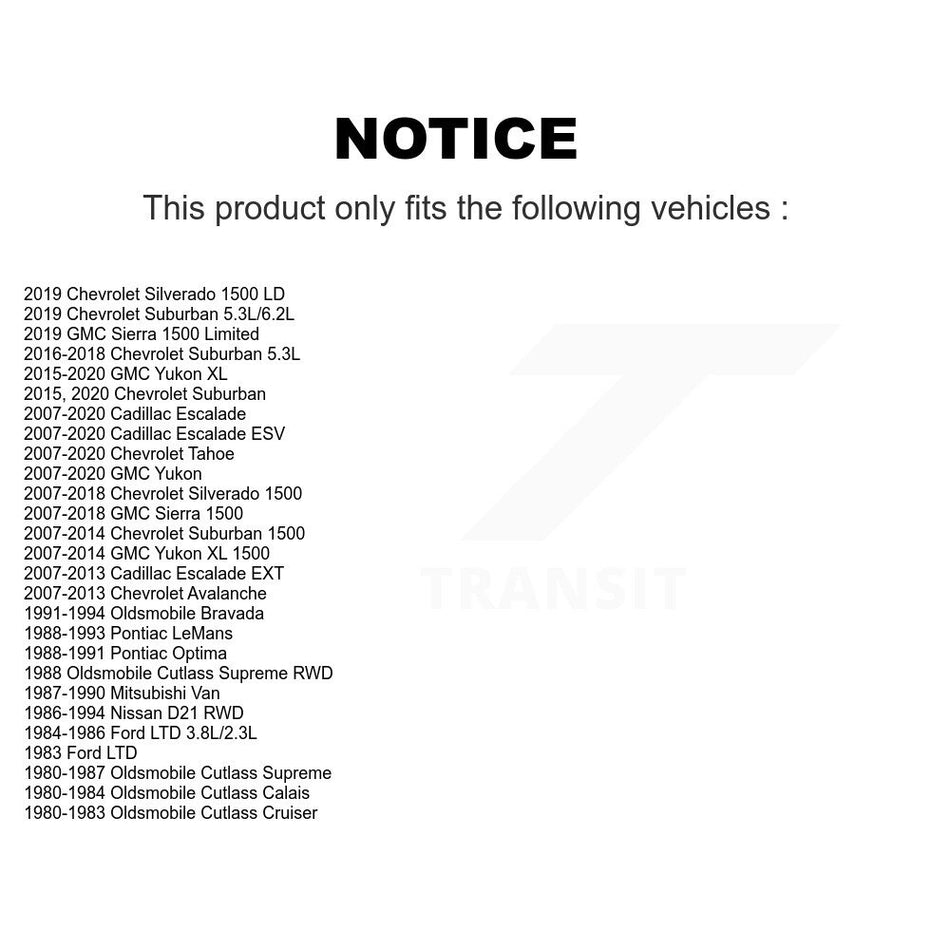 Front Suspension Bar Link Pair For Chevrolet GMC Sierra 1500 Silverado Tahoe Cadillac XL KTR-100671