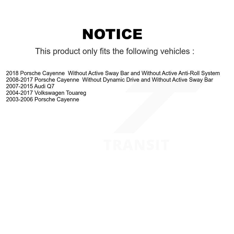 Front Suspension Stabilizer Bar Link Pair For Audi Q7 Volkswagen Touareg KTR-100701