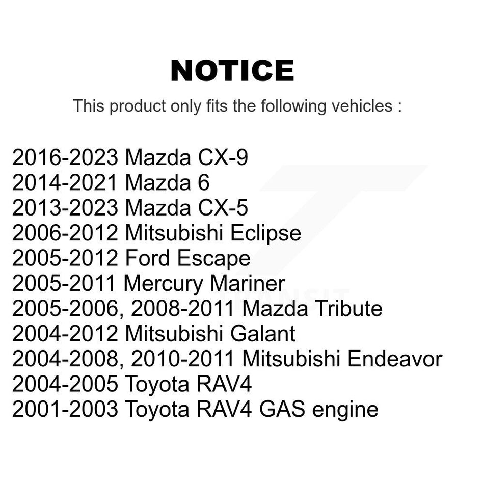 Front Suspension Stabilizer Bar Link Pair For Mazda Ford Escape CX-5 Mitsubishi 6 Toyota RAV4 Mercury Mariner Galant CX-9 Tribute Eclipse Endeavor KTR-100762