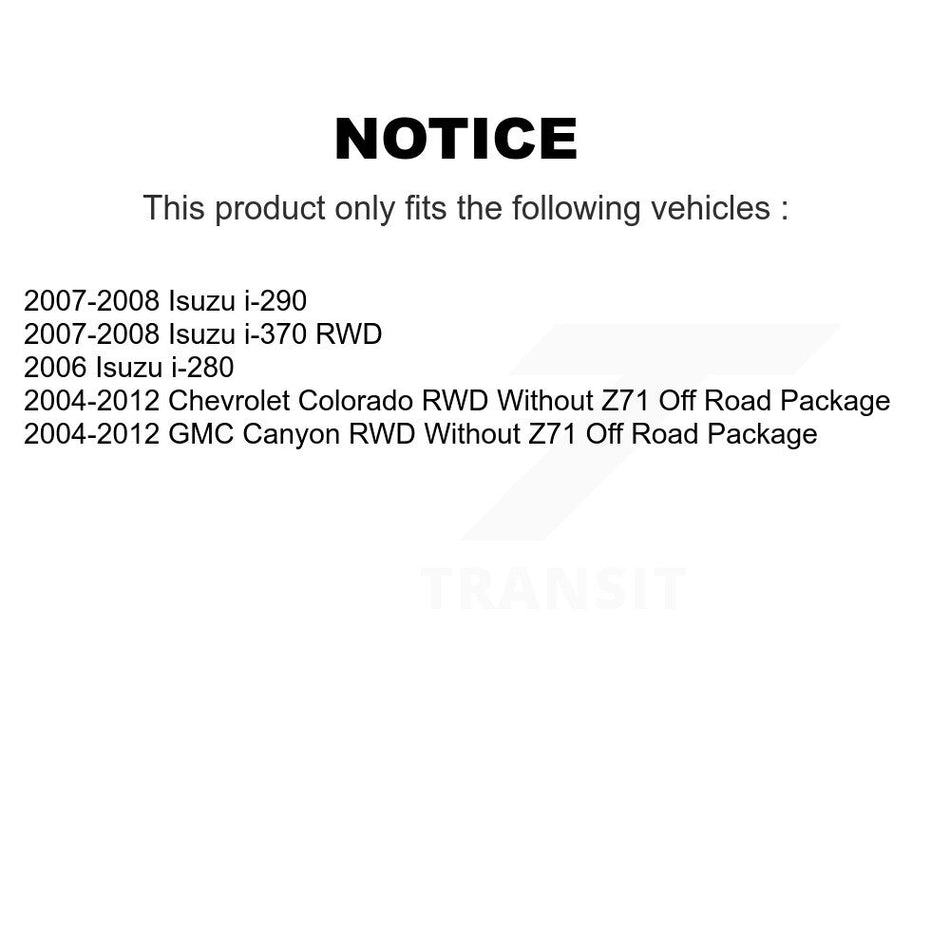 Front Suspension Stabilizer Bar Link Pair For Chevrolet Colorado GMC Canyon Isuzu i-290 i-280 i-370 KTR-100785