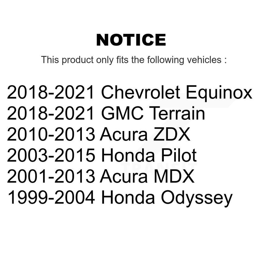 Front Suspension Stabilizer Bar Link Pair For Honda Pilot Chevrolet Equinox Acura MDX Odyssey GMC Terrain ZDX KTR-100814