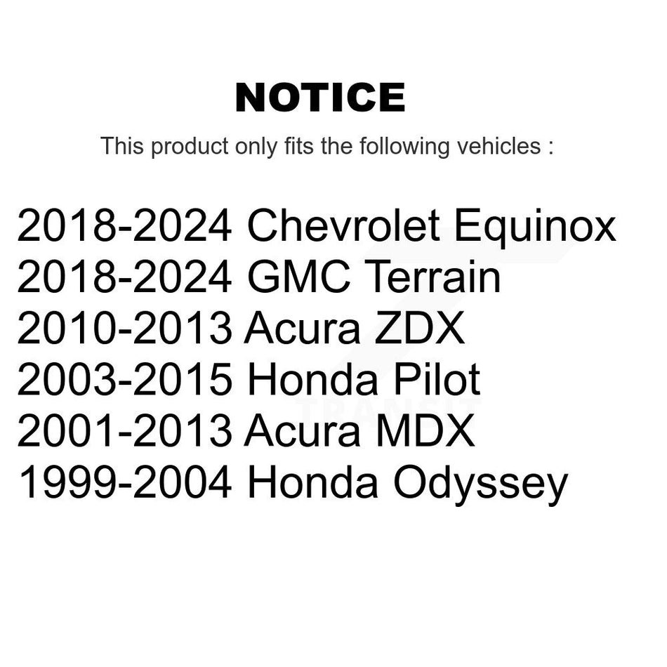 Front Suspension Stabilizer Bar Link Pair For Honda Pilot Chevrolet Equinox Acura MDX Odyssey GMC Terrain ZDX KTR-100814