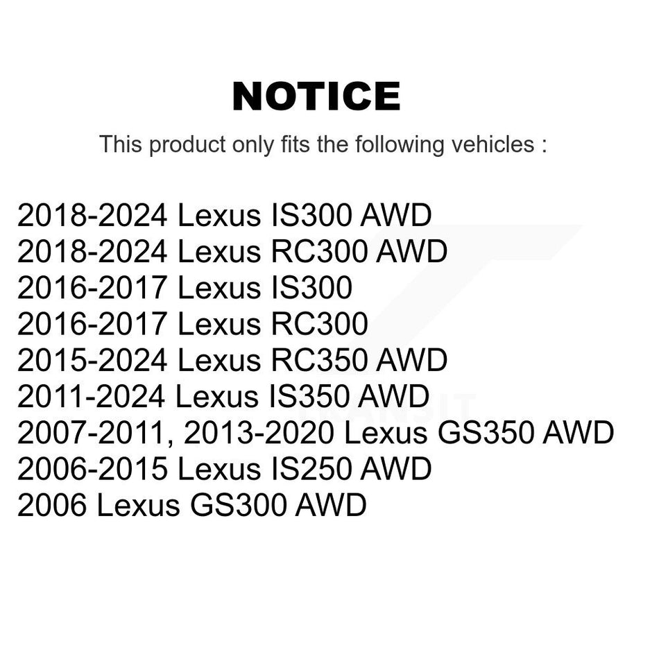 Front Suspension Stabilizer Bar Link Kit For Lexus IS250 GS350 IS300 IS350 GS300 RC350 RC300 GS450h KTR-100842