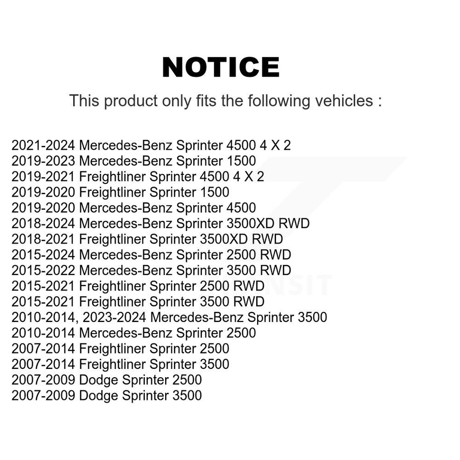 Front Suspension Stabilizer Bar Link Kit For Sprinter 2500 Mercedes-Benz 3500 Freightliner Dodge 1500 4500 3500XD KTR-100870