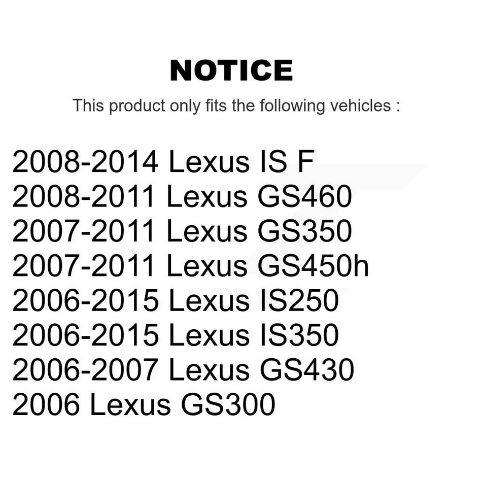 Rear Suspension Stabilizer Bar Link Pair For Lexus IS250 IS350 GS350 GS300 GS430 IS F GS450h GS460 KTR-100969