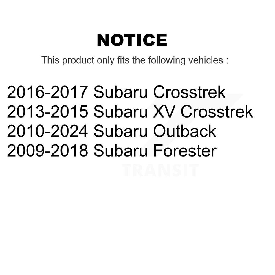 Rear Suspension Stabilizer Bar Link Pair For Subaru Outback Forester XV Crosstrek KTR-100981