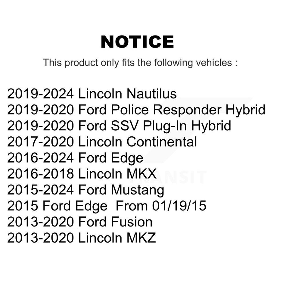 Rear Suspension Stabilizer Bar Link Pair For Ford Fusion Edge Mustang Lincoln MKZ MKX Continental Police Responder Hybrid SSV Plug-In KTR-100993