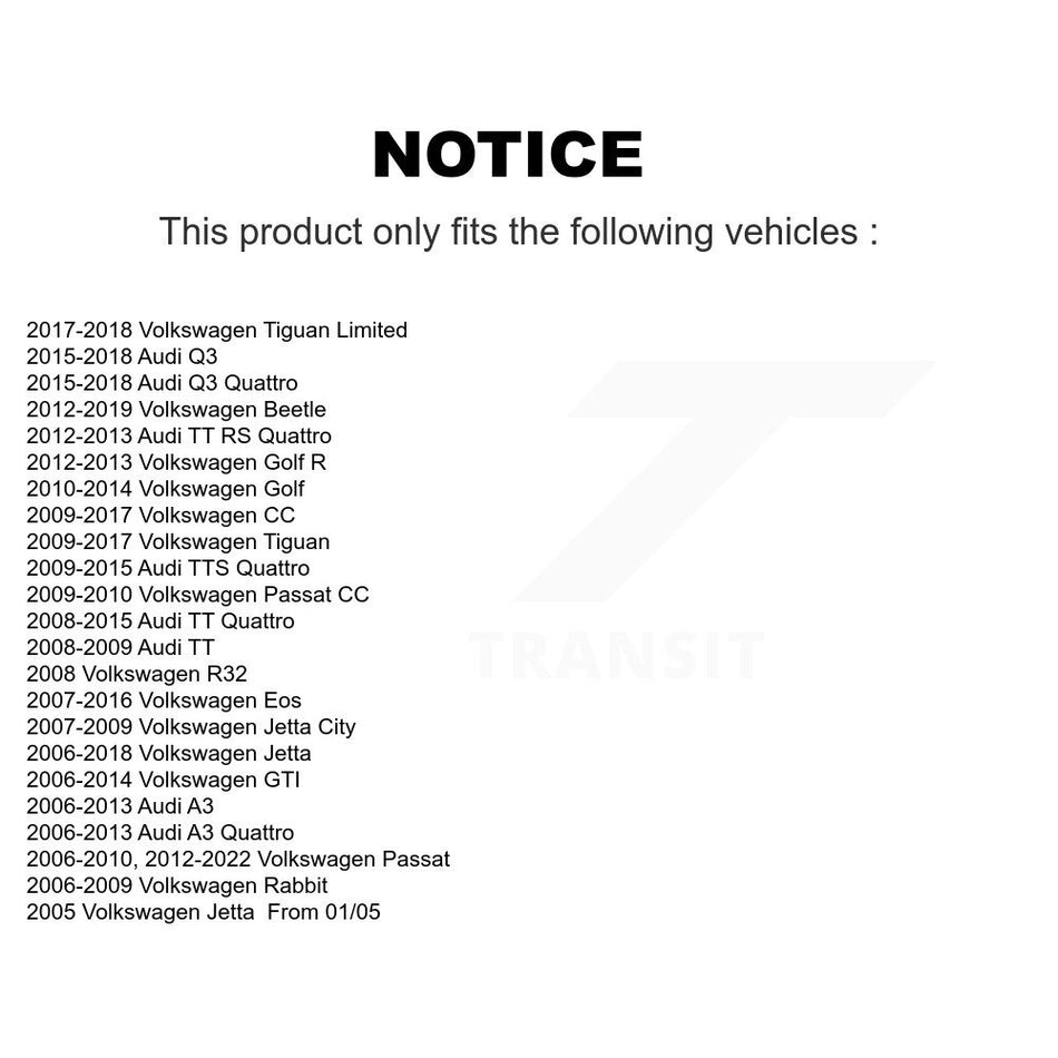 Rear Suspension Stabilizer Bar Link Pair For Volkswagen Jetta Passat Tiguan Beetle Audi CC GTI Q3 Eos Golf Rabbit A3 SportWagen TT Quattro R R32 City KTR-101019