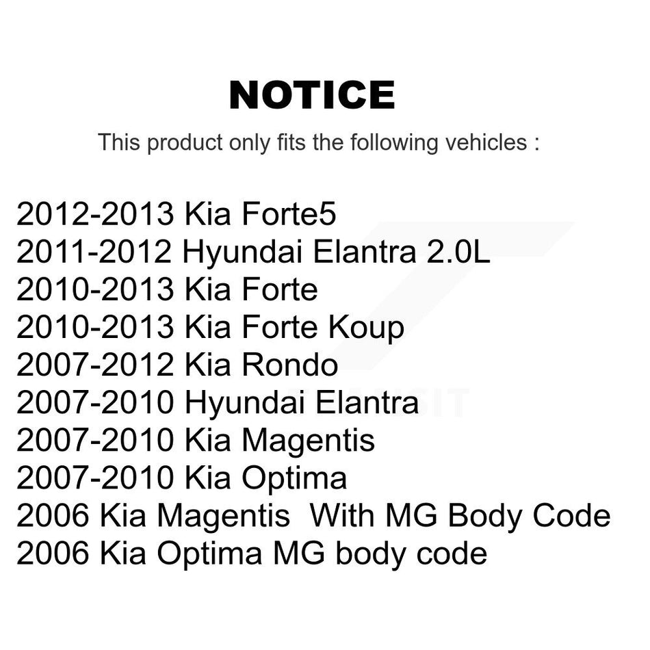 Front Suspension Ball Joints Pair For Hyundai Elantra Kia Forte Optima Rondo Koup Forte5 Magentis KTR-101134