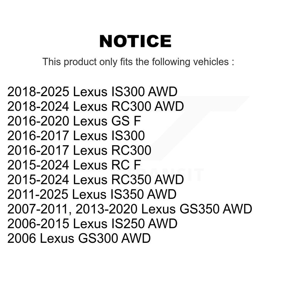 Front Suspension Ball Joints Pair For Lexus IS250 GS350 IS300 IS350 GS300 RC350 RC300 RC F GS KTR-101149