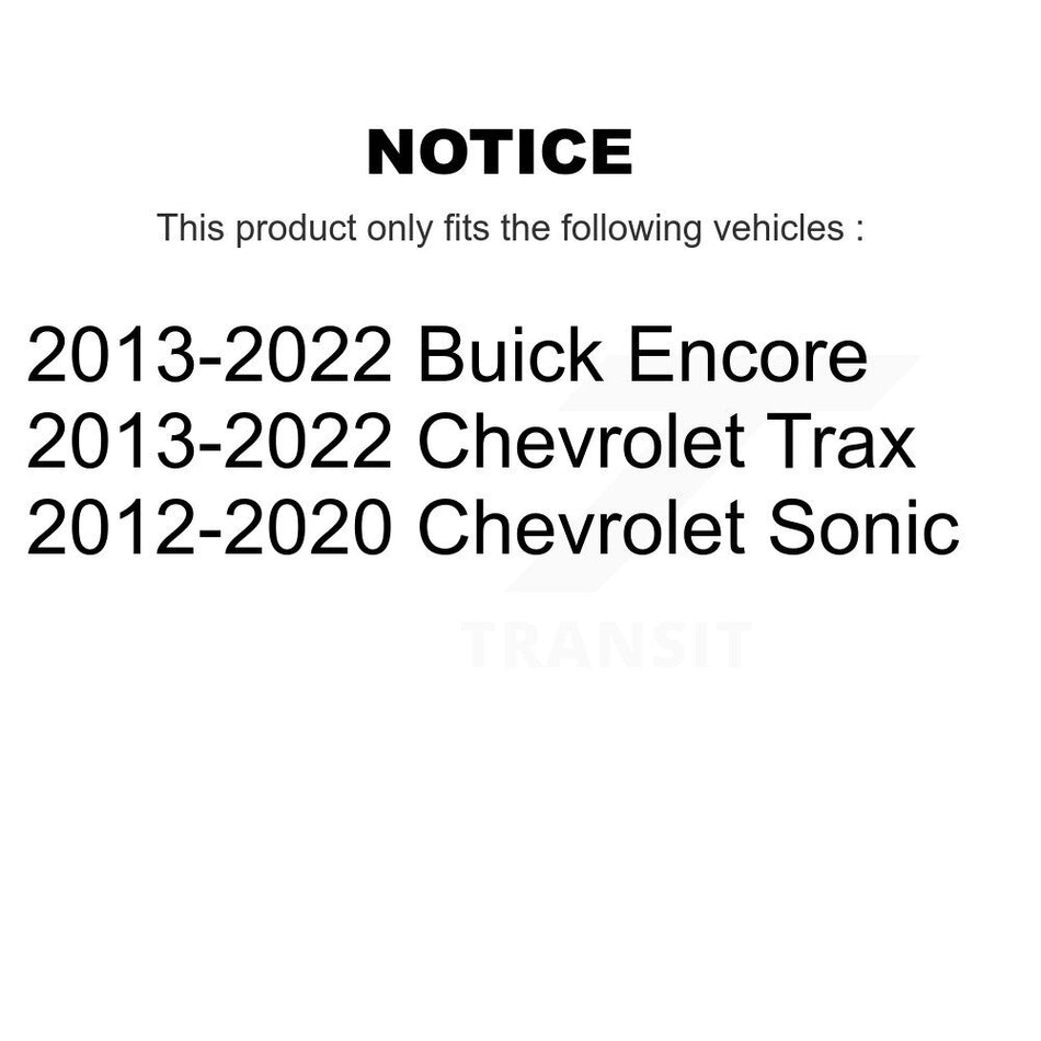 Front Suspension Ball Joints Pair For Chevrolet Buick Encore Sonic Trax KTR-101182