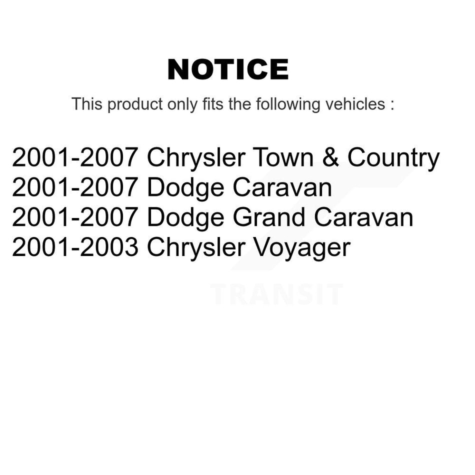 Front Suspension Ball Joints Pair For Dodge Chrysler Grand Caravan Town & Country Voyager KTR-101209
