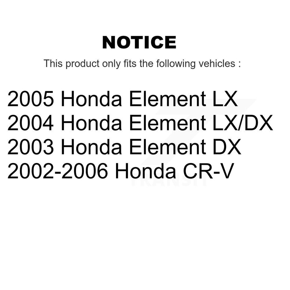Front Suspension Ball Joints Pair For Honda CR-V Element KTR-101223