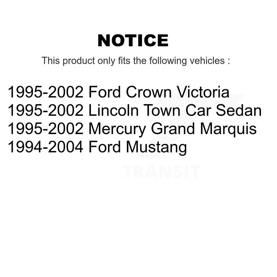 Front Suspension Ball Joints Pair For Ford Mustang Mercury Grand Marquis Lincoln Town Car Crown Victoria KTR-101250