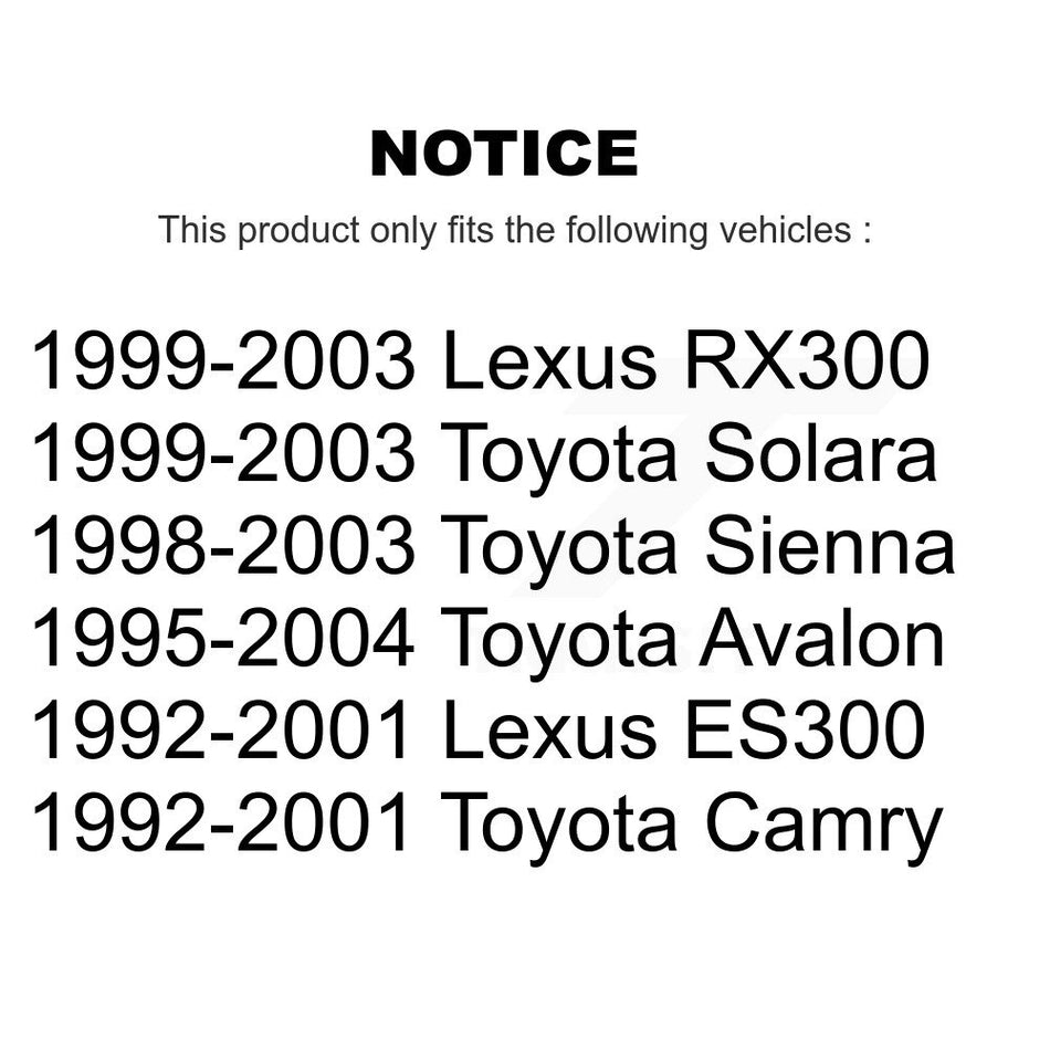 Front Suspension Ball Joints Pair For Toyota Camry Avalon Lexus Sienna RX300 ES300 Solara KTR-101266