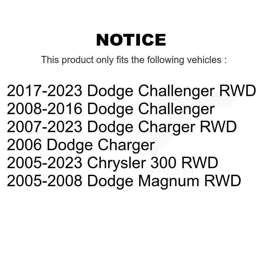 Front Suspension Ball Joints Pair For Dodge Charger Chrysler 300 Challenger Magnum Adjustable KTR-101293