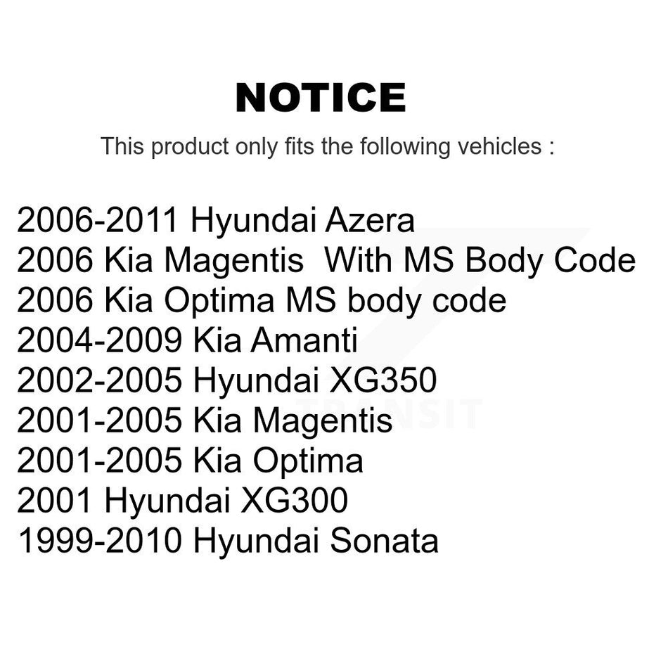 Front Suspension Ball Joints Pair For Hyundai Sonata Kia Optima Azera Amanti XG350 XG300 Magentis KTR-101306