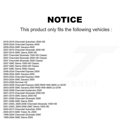 Front Upper Ball Joints Pair For GMC Chevrolet Sierra 2500 HD Silverado Savana 3500 KTR-101317