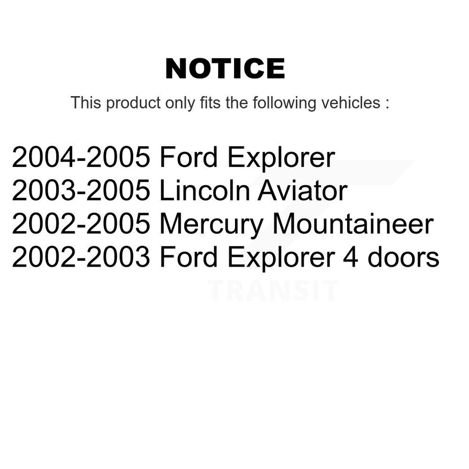 Front Suspension Ball Joints Pair For Ford Explorer Mercury Mountaineer Lincoln Aviator KTR-101326