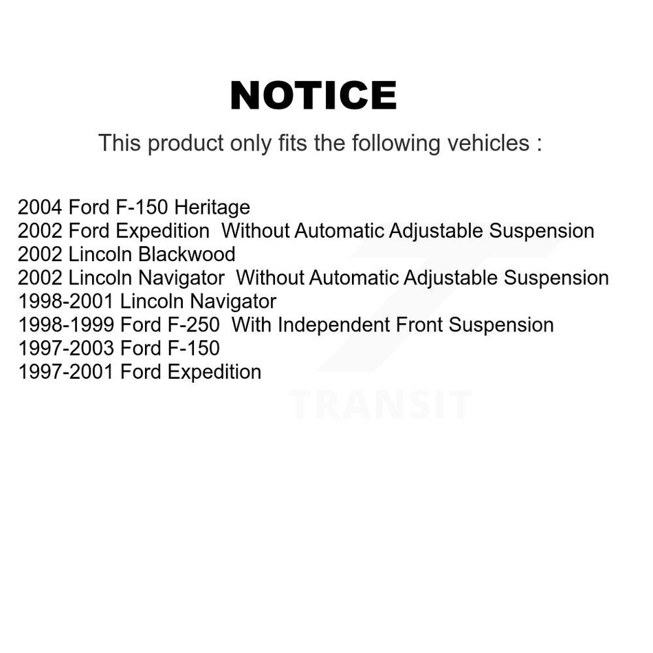 Front Suspension Ball Joints Pair For Ford F-150 Expedition Lincoln Navigator Heritage F-250 Blackwood KTR-101328