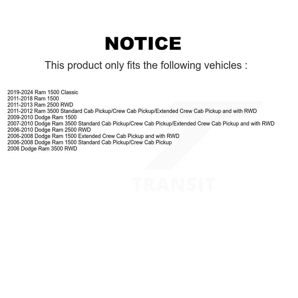 Front Suspension Ball Joints Pair For Ram 1500 Dodge 2500 Classic 3500 KTR-101334