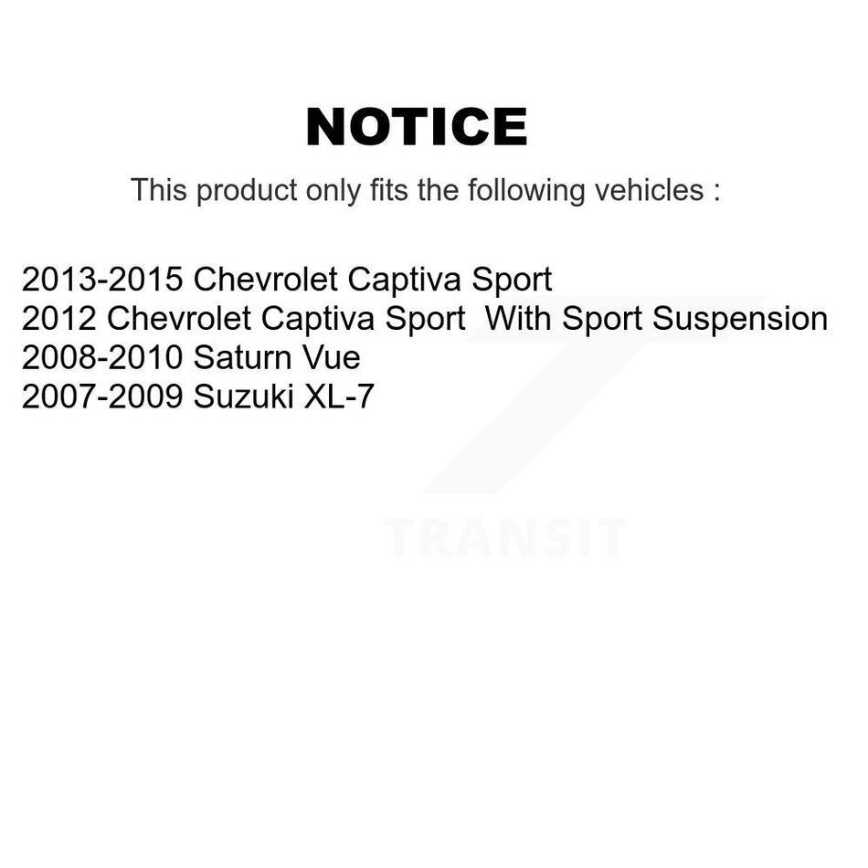 Front Suspension Control Arm And Ball Joint Assembly Kit For Saturn Vue Chevrolet Captiva Sport Suzuki XL-7 KTR-101420