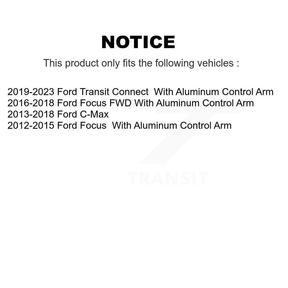 Front Suspension Control Arm And Ball Joint Assembly Kit For Ford Focus C-Max KTR-101471