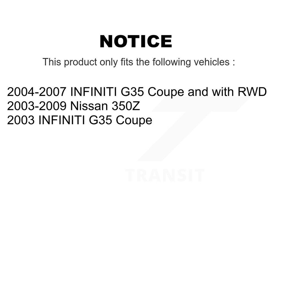 Front Suspension Control Arm And Ball Joint Assembly Kit For INFINITI G35 Nissan 350Z KTR-101564