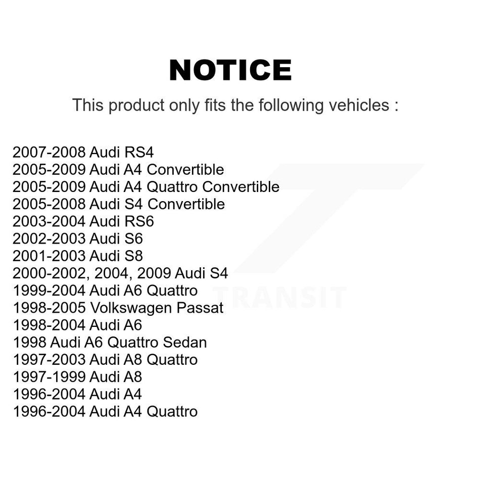 Front Suspension Control Arm And Ball Joint Assembly Kit For Volkswagen Passat Audi A4 Quattro A6 S4 A8 RS4 RS6 S8 S6 KTR-101568