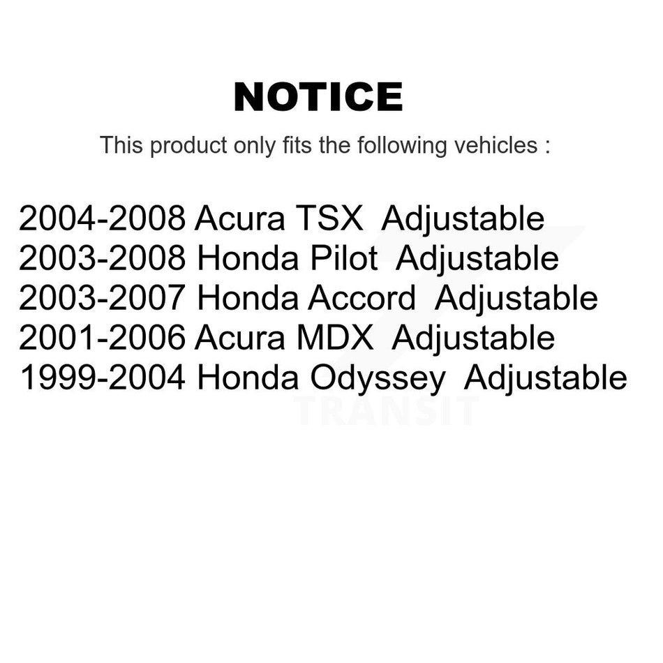 Rear Suspension Control Arm And Ball Joint Assembly Pair For Honda Accord Pilot Odyssey Acura MDX TSX KTR-101620