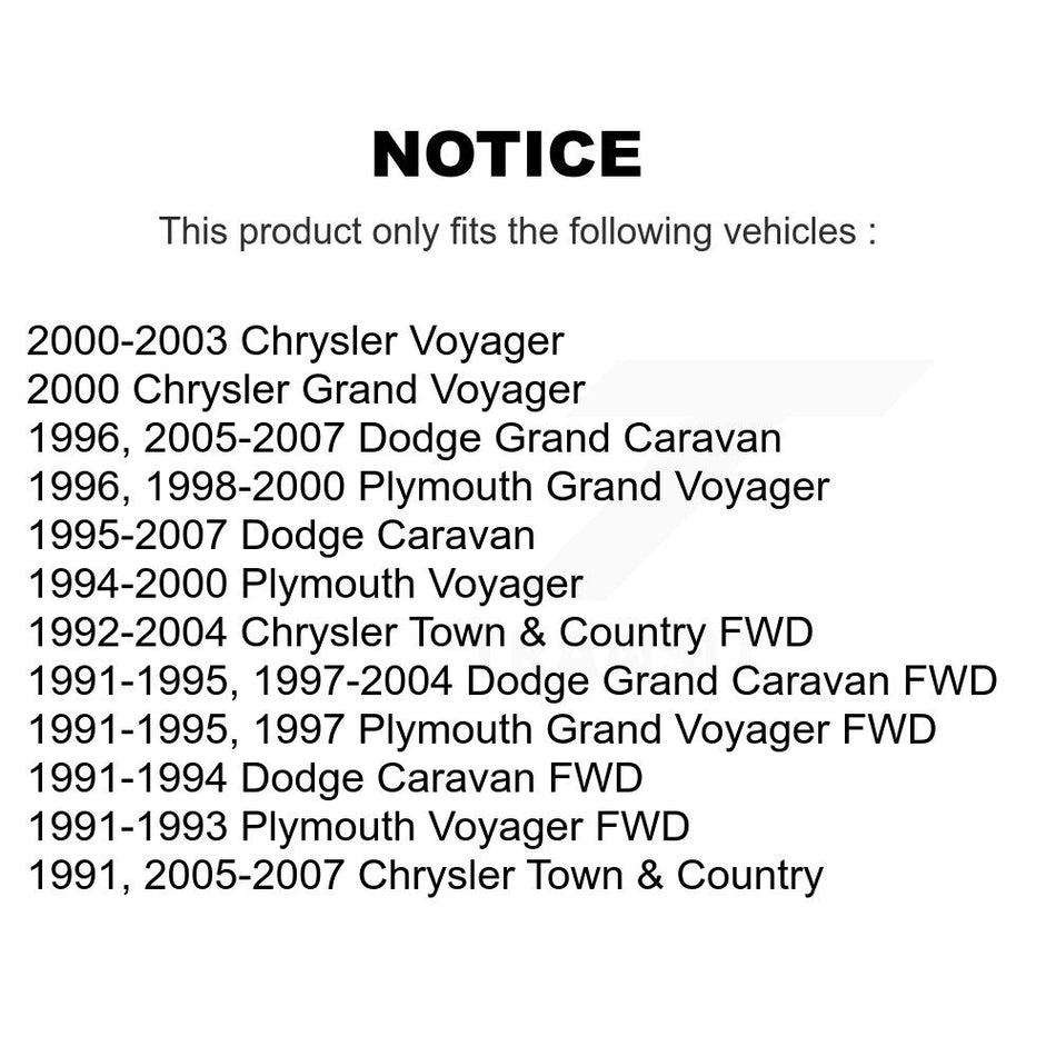 Rear Suspension Stabilizer Bar Link Pair For Dodge Grand Caravan Chrysler Town & Country Plymouth Voyager KTR-101653