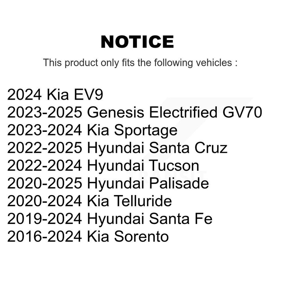 Front Suspension Stabilizer Bar Link Pair For Kia Sorento Hyundai Santa Fe Telluride KTR-101676