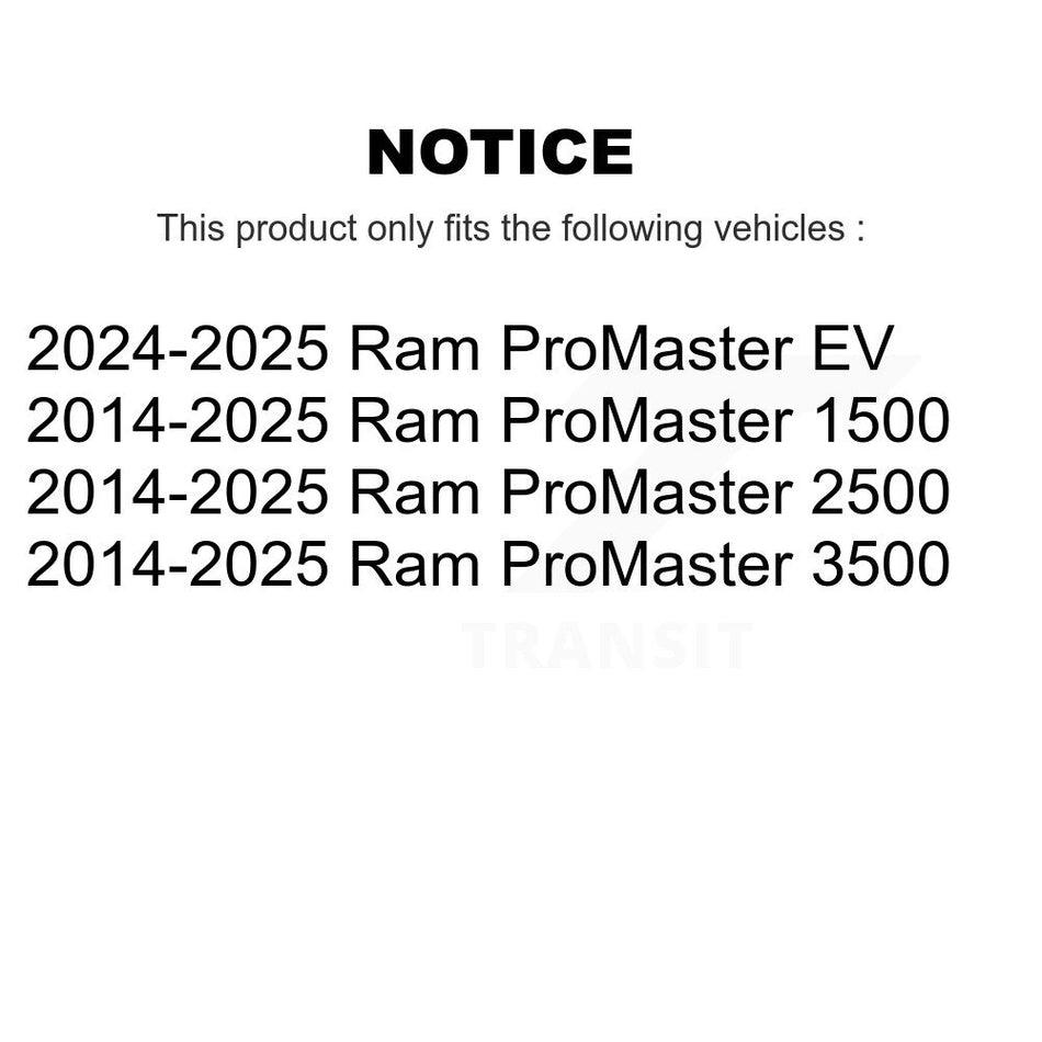 Front Suspension Ball Joints Pair For 2014-2019 Ram ProMaster 1500 2500 3500 KTR-101757