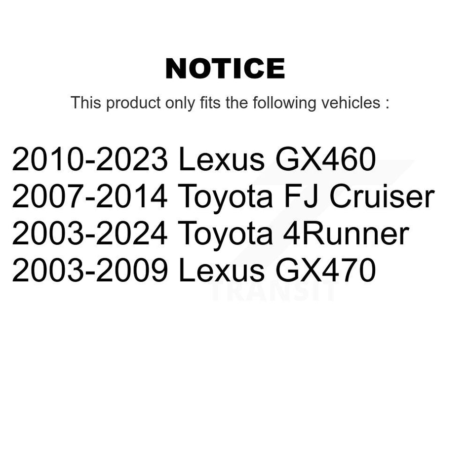 Front Suspension Ball Joints Kit For Toyota 4Runner Lexus GX460 FJ Cruiser GX470 KTR-101769