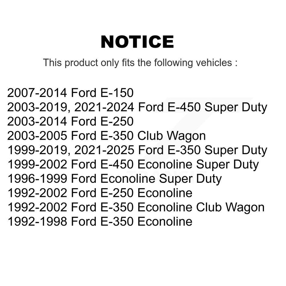 Front Suspension Ball Joints Kit For Ford E-350 Super Duty E-250 E-150 Econoline Club Wagon E-450 KTR-101822
