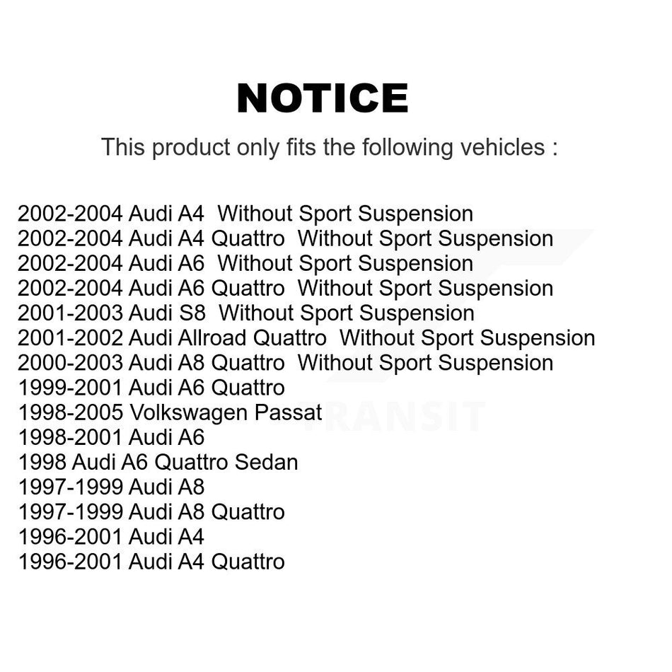 Front Steering Tie Rod End Kit For Volkswagen Passat Audi A4 Quattro A6 Allroad A8 S8 KTR-101885