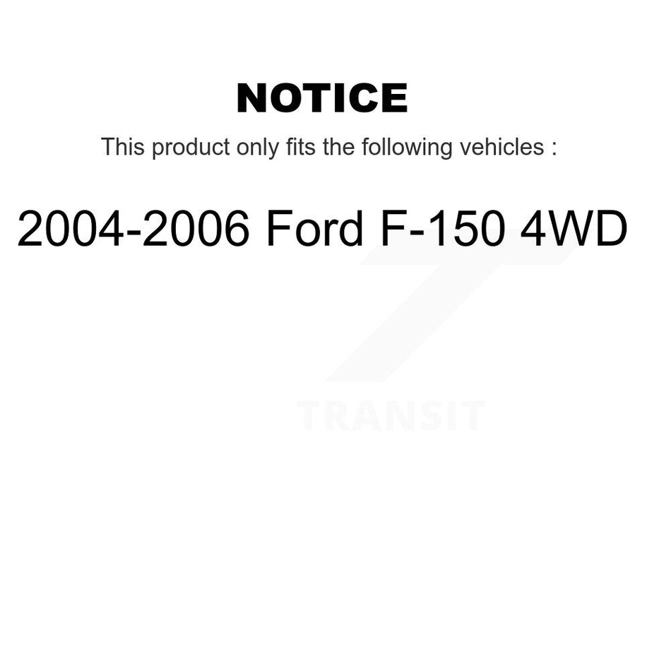 Front Steering Tie Rod End Kit For Ford F-150 4WD KTR-101888