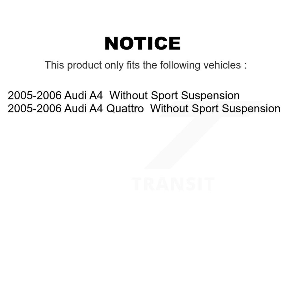 Front Steering Tie Rod End Kit For 2005-2005 Audi A4 Quattro To Chassis/VIN #8H-5-014-476 KTR-101910