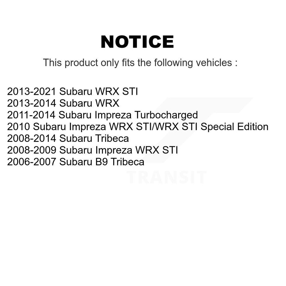 Front Steering Tie Rod End Kit For Subaru Impreza WRX STI Tribeca B9 KTR-101918
